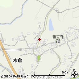 熊本県上益城郡御船町木倉6910周辺の地図