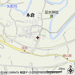 熊本県上益城郡御船町木倉5332周辺の地図