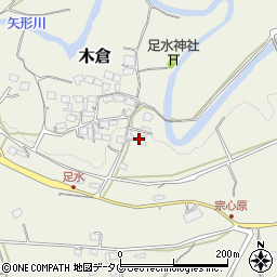 熊本県上益城郡御船町木倉5418周辺の地図