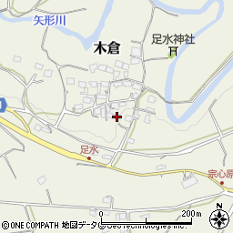 熊本県上益城郡御船町木倉5327周辺の地図
