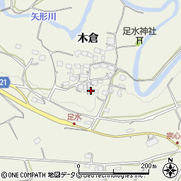 熊本県上益城郡御船町木倉5326周辺の地図