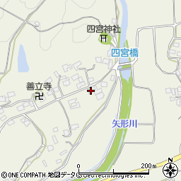熊本県上益城郡御船町木倉6576周辺の地図
