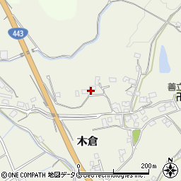 熊本県上益城郡御船町木倉6946周辺の地図