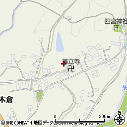 熊本県上益城郡御船町木倉6888周辺の地図