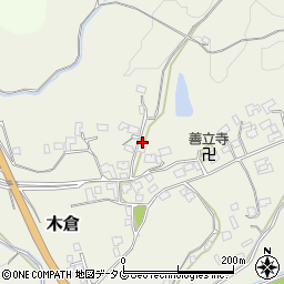 熊本県上益城郡御船町木倉6922周辺の地図