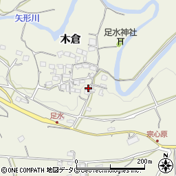 熊本県上益城郡御船町木倉5333周辺の地図
