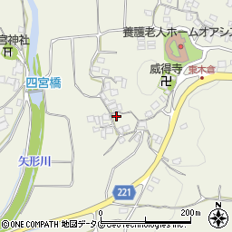 熊本県上益城郡御船町木倉4721周辺の地図