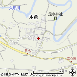 熊本県上益城郡御船町木倉5336周辺の地図