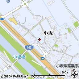 熊本県上益城郡御船町小坂1569周辺の地図