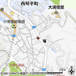 長崎県長崎市小菅町周辺の地図