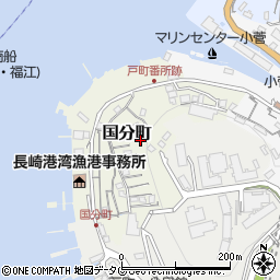 長崎県長崎市国分町周辺の地図