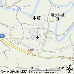 熊本県上益城郡御船町木倉5323周辺の地図