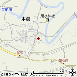 熊本県上益城郡御船町木倉5416周辺の地図