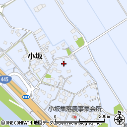 熊本県上益城郡御船町小坂1247周辺の地図