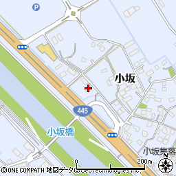 熊本県上益城郡御船町小坂1519周辺の地図