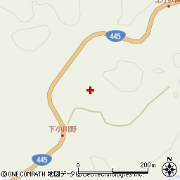 熊本県上益城郡御船町七滝4388周辺の地図