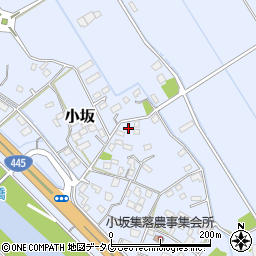 熊本県上益城郡御船町小坂1274周辺の地図