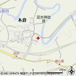 熊本県上益城郡御船町木倉5410周辺の地図