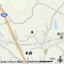 熊本県上益城郡御船町木倉6942周辺の地図