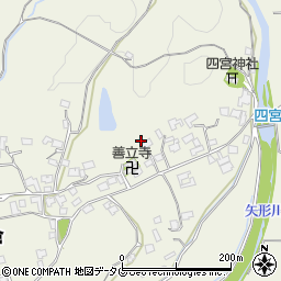 熊本県上益城郡御船町木倉6605周辺の地図