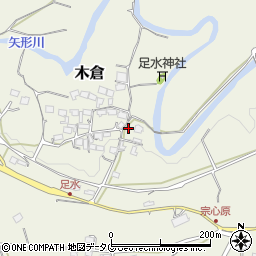 熊本県上益城郡御船町木倉5413周辺の地図