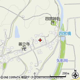 熊本県上益城郡御船町木倉6585周辺の地図