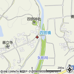 熊本県上益城郡御船町木倉6556周辺の地図