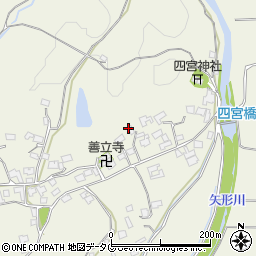 熊本県上益城郡御船町木倉6590周辺の地図