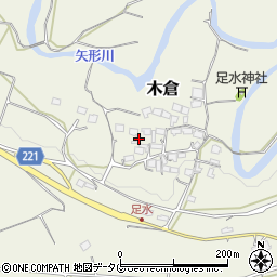 熊本県上益城郡御船町木倉5290周辺の地図