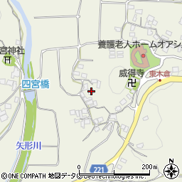 熊本県上益城郡御船町木倉4808周辺の地図
