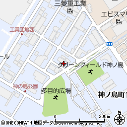 長崎天幕神の島工場周辺の地図