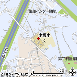 熊本県上益城郡御船町小坂2193周辺の地図