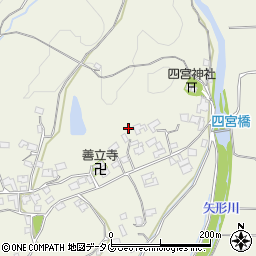 熊本県上益城郡御船町木倉6598周辺の地図
