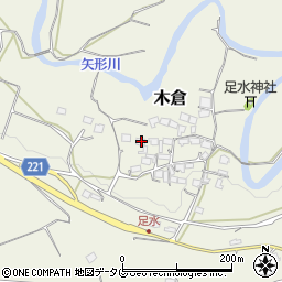 熊本県上益城郡御船町木倉5278周辺の地図