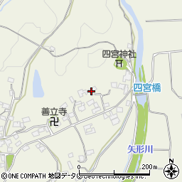 熊本県上益城郡御船町木倉6589周辺の地図