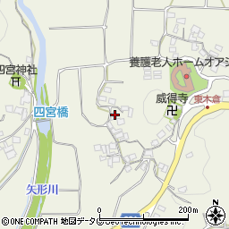 熊本県上益城郡御船町木倉4810周辺の地図