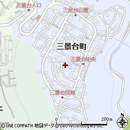 長崎県長崎市三景台町周辺の地図