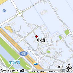 熊本県上益城郡御船町小坂1366周辺の地図
