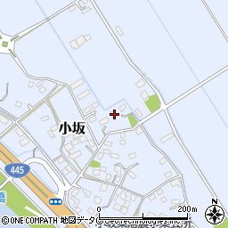 熊本県上益城郡御船町小坂1252周辺の地図