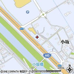 熊本県上益城郡御船町小坂1515周辺の地図
