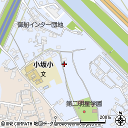 熊本県上益城郡御船町小坂2164周辺の地図