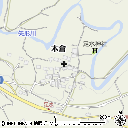 熊本県上益城郡御船町木倉5342周辺の地図