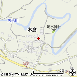 熊本県上益城郡御船町木倉5348周辺の地図