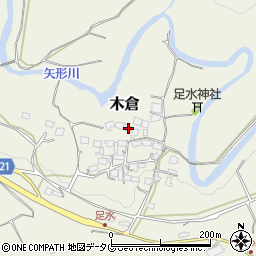 熊本県上益城郡御船町木倉5343周辺の地図