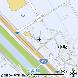 熊本県上益城郡御船町小坂1507周辺の地図