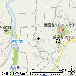 熊本県上益城郡御船町木倉4824周辺の地図