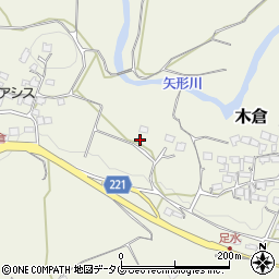 熊本県上益城郡御船町木倉5205周辺の地図