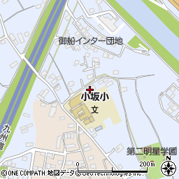 熊本県上益城郡御船町小坂2209周辺の地図