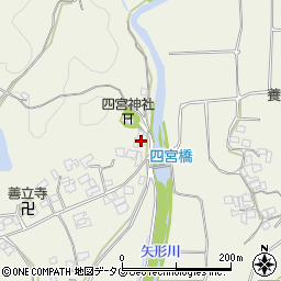 熊本県上益城郡御船町木倉6546周辺の地図