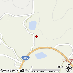 熊本県上益城郡御船町七滝2987周辺の地図